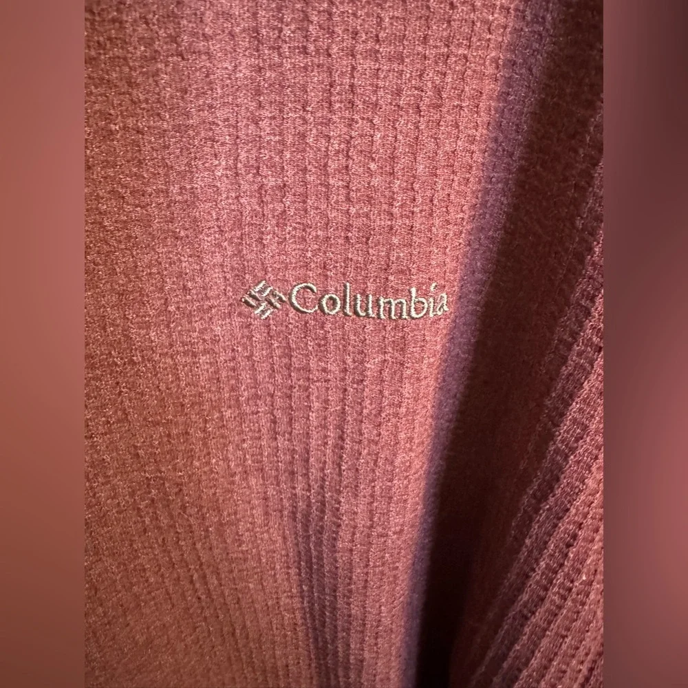 NWT Columbia Men's XXL Pine Peak Waffle Long Sleeve Henley Reddish/Brown - Picture 6 of 11